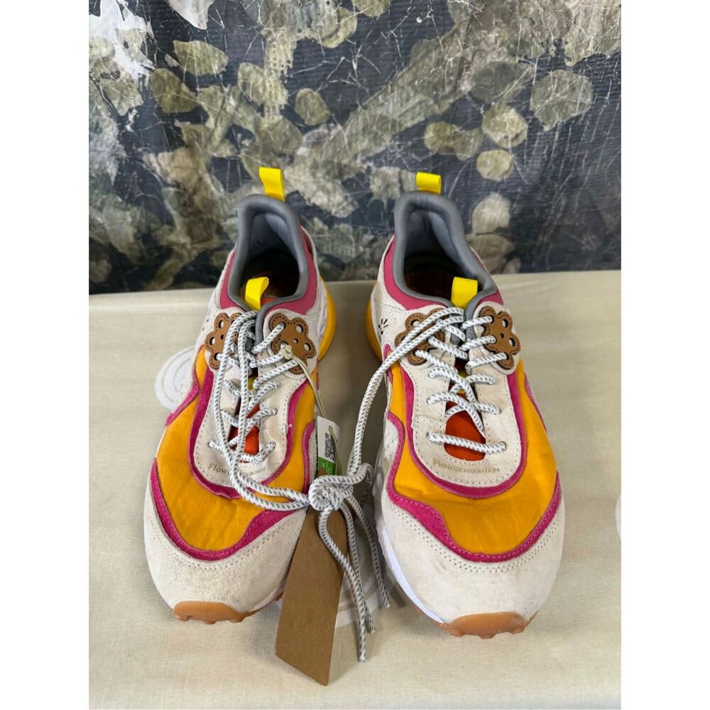 Flower Mountain Kotes Orange Sneakers Size 8.5